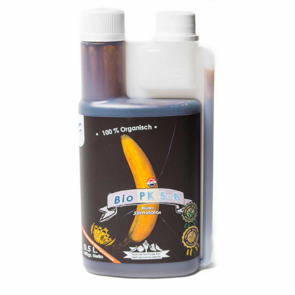 Bio Tabs PK 5-8 – 500 Ml Flüssiger Blühdünger, 5% Phosphor, 8% Kalium, Mit Stickstoff, Huminsäuren & Vitaminen, Für Die Blühphase
